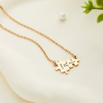 Personalizada Kid Mamá Rompecabezas Collar con nombre grabado Concienciación sobre el Autismo Joyería Día de la Madre Cumpleaños regalo de inspiración para las mujeres