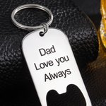 Porte-clés Décapsuleur Personnalisé avec Texte Cadeau de Fête des Pères pour Papa Grand-père