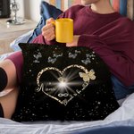 Spersonalizowana poszewka na poduszkę z motylami 1-9 na prezent na Dzień Matki dla niej
