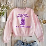 Spersonalizowana koszulka Retro Cartoon Trash Panda T-Shirt Sweatshirt You Are Either A Smart Fella Or Fart Smella Prezent urodzinowy dla przyjaciela