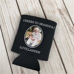 Personalisierter Mehrfarbiger Bierdose-Kühler mit Foto und Text 12er Set Oktoberfest Vatertag Geburtstagsgeschenk für Freund Papa Opa