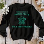 Spersonalizowana koszulka Retro Cartoon Trash Panda T-Shirt Sweatshirt You Are Either A Smart Fella Or Fart Smella Prezent urodzinowy dla przyjaciela