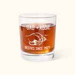 Bicchiere da whisky da 10 once con testo Regalo di compleanno per la festa del papà e del bambino per il nonno amante dei liquori