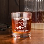 Bicchiere da whisky da 10 once con testo Regalo di compleanno per la festa del papà e del bambino per il nonno amante dei liquori