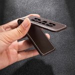 Clip magnético de cuero personalizado con 1-6 nombres y títulos grabados Día del Padre Aniversario Regalo para papá Abuelo