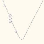 Personalised 1-3 Cute Paws Name Necklace with Letter Birthday Memorial Gift for Pet Lover