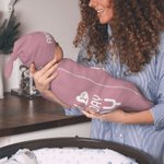 Personalized Happy First Father’s Day 100% Cotton Sleep Sack and Hat Swaddle Set with Name Father's Day Newborn Gift for Baby