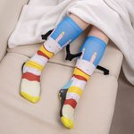 Personalised Colourful Cake Candle Holy I’m Magnetic Hand-holding Socks with Number Birthday Party Gift for Friend Family