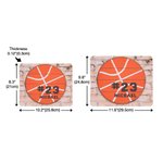 Tapis de Souris Antidérapant Personnalisé avec Numéro et Nom Motif de Baseball Football Basket-ball Cadeau pour Amateurs de Sport de Balle