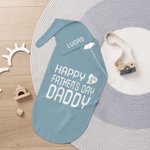 Personalized Happy First Father’s Day 100% Cotton Sleep Sack and Hat Swaddle Set with Name Father's Day Newborn Gift for Baby