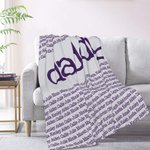 Repetición personalizada 1-15 nombres Suave manta de tiro Cumpleaños Día del Padre Regalo para el padre de familia