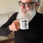 Taza de cerámica personalizada Fist Bump Daddy Team 11oz con título y 1-16 nombres Día del Padre Regalo de cumpleaños para papá Abuelo