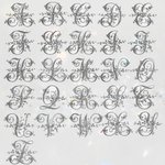 Personalised Monogram Linen Napkin with Embroidered Initial Mother's Day Wedding Gift for Her