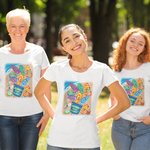 Personalized Beach Buddies Slipper 100% Cotton T-shirt with 1-8 Names Mother's Day Father's Day Gift for Family