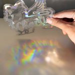 Personalizzato olografico senza traccia di gatto cane silhouette arcobaleno Prisma finestra Cling con nome Memorial regalo di compleanno per gli amanti degli animali domestici