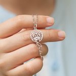Collar personalizado con nombre y signo del zodiaco joya minimalista de astrología regalo de cumpleaños o Día de la Madre para mujer y niña