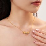 Gepersonaliseerde minimalistische naamketting met hart geboortesteen sierlijke sieraden verjaardag verjaardagscadeau voor vrouwen