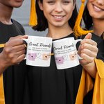 Tasse en Céramique 330ml/450ml Personnalisée avec Noms et États Cadeau d'Amitié pour la Famille et les Amis