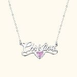 Collier Minimaliste Personnalisé avec Nom Pierre de Naissance Cadeau Anniversaire pour Femme