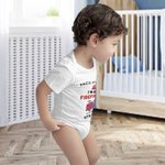 Personalized I'm Going Firefighting With Daddy 100% Cotton Baby Bodysuit with Nickname Birthday Father's Day Gift for Baby
