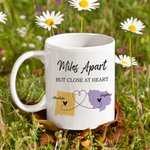 Tasse en Céramique 330ml/450ml Personnalisée avec Noms et États Cadeau d'Amitié pour la Famille et les Amis
