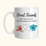 Tasse en Céramique 330ml/450ml Personnalisée avec Noms et États Cadeau d'Amitié pour la Famille et les Amis