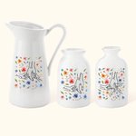 Henkilökohtainen Käsi kädessä vesivärikukka Keraaminen maljakko 1-9 lapsen nimillä Home Decor Äitienpäivälahja äidille isoäidille