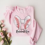 Spersonalizowana bluza baseballowa z kokardą In My Era Coquette Baseball Volleyball Softball Football z tekstem Prezent urodzinowy dla niej