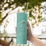 Personalized Multi-color Real Estate 20oz Name Tumbler with Website Email Business Gift for Estate Agent