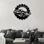 Panneau Décoratif Personnalisé avec Texte Évidé Décoration Murale Intérieure pour Atelier Garage Cadeau Fête des Pères pour Homme