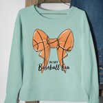 Spersonalizowana bluza baseballowa z kokardą In My Era Coquette Baseball Volleyball Softball Football z tekstem Prezent urodzinowy dla niej