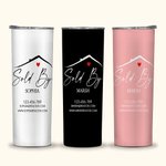 Personalized Multi-color Real Estate 20oz Name Tumbler with Website Email Business Gift for Estate Agent