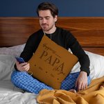 Gepersonaliseerde Happiness Is Having A DAD PAPA Like You Werpkussenhoes met 1-8 Kindernamen Vaderdag Verjaardagscadeau voor papa Opa