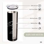 Personalized Multi-color Real Estate 20oz Name Tumbler with Website Email Business Gift for Estate Agent