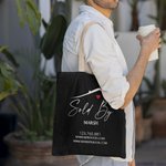 Personalized Realtor Large Capacity Name Tote Bag with Website Phone Number Business Gift for Estate Agent