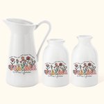 Personalisierte Teach Them Love Them Watch Them Grow Keramische Vase Floral Home Dekoration mit Namen Zurück zu Schule Anerkennung Geschenk für Lehrer