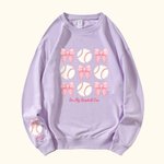 Spersonalizowana bluza sportowa Coquette Bow Football Basketball z imieniem Prezent urodzinowy na rocznicę dla kobiet