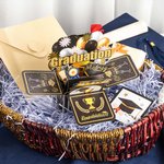 Personalised Handmade 3D Graduation Pop Up Box Card with Money Envelope and Greeting Card Graduation Congratulations Gift for Graduates