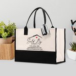 Personalised Large Capacity Waterproof Realtor Name Tote Bag with Website Phone Number Business Gift for Estate Agent