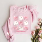 Spersonalizowana bluza sportowa Coquette Bow Football Basketball z imieniem Prezent urodzinowy na rocznicę dla kobiet