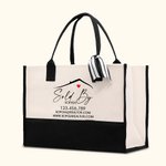 Personalised Large Capacity Waterproof Realtor Name Tote Bag with Website Phone Number Business Gift for Estate Agent