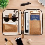 Personalized Daddy We Love You So Leather Travel Passport Wallet with Photo and Kids Names Father's Day Birthday Gift for Dad