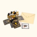 Personalised Handmade 3D Graduation Pop Up Box Card with Money Envelope and Greeting Card Graduation Congratulations Gift for Graduates