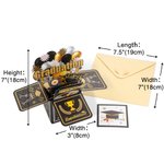 Personalised Handmade 3D Graduation Pop Up Box Card with Money Envelope and Greeting Card Graduation Congratulations Gift for Graduates