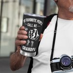 Gepersonaliseerde My Favorite People Call Me Fists Bump 20oz Name Tumbler met 1-16 kindernamen Vaderdagcadeau voor vader opa