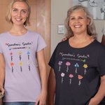 Personalisierte Omas Garten Aquarell Geburt Blume T-shirt Sweatshirt mit 1-14 Namen Muttertag Geburtstag Geschenk für Frau