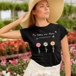 Personalisierte Omas Garten Aquarell Geburt Blume T-shirt Sweatshirt mit 1-14 Namen Muttertag Geburtstag Geschenk für Frau