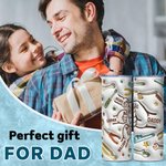 Personalised Cool Dad Fist Bump 3D Effect 20oz Skinny Tumbler with 1-6 Kid Names Happy Father's Day Gift for Father Grandpa