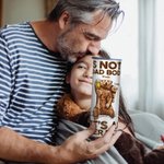 Gobelet Personnalisé avec 1-7 Noms Enfants et Papa d'Ours Bouteille avec Paille et Brosse Cadeau de Fête pour Papa