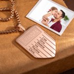 Collar personalizado en forma de escudo con los nombres de los niños grabados 1-7 Cumpleaños Día del Padre Regalo para hombres